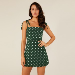 卸売Oem高品質の服カジュアル夏自由奔放に生きる水玉模様のドレス